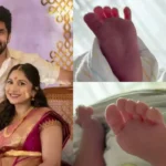 நடிகர் கவின் தனது இரட்டை குழந்தைகளின் பெயர்களை அறிவிக்கும் புகைப்படம்