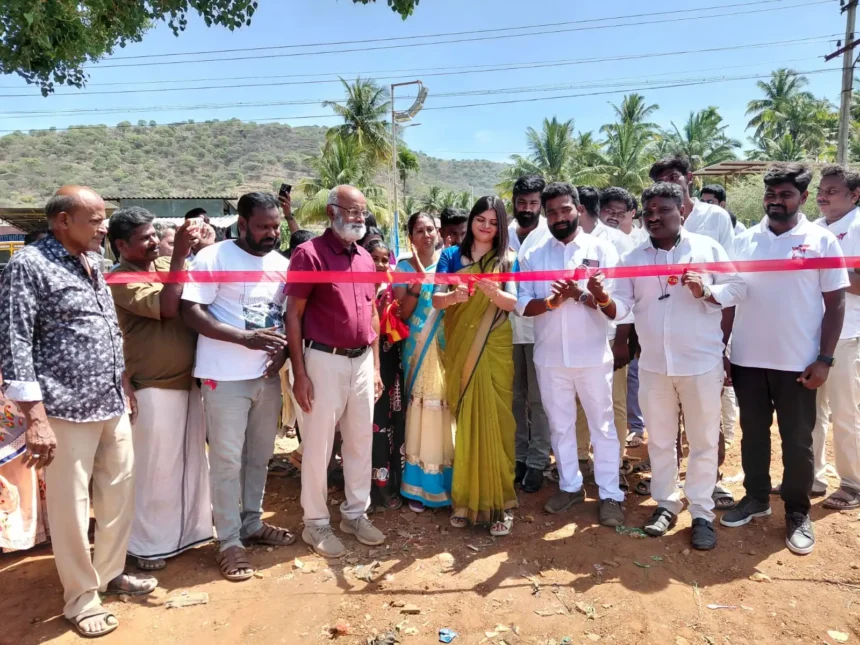 சட்டமன்ற உறுப்பினர் கனிமொழி சந்தோஷ் புதிய வாரச்சந்தையை திறந்து வைக்கிறார்