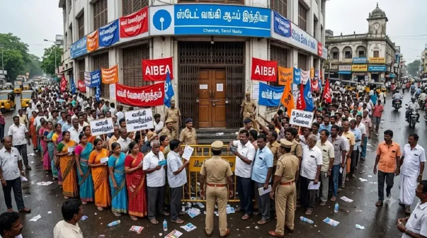 பேச்சுவார்த்தையில் ஈடுபட்டுள்ள வங்கி ஊழியர்கள் பிரதிநிதிகள்