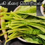 பச்சை நிற முள்ளங்கிகள் நிறைந்த தட்டு