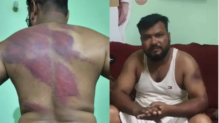 பாஜக அலுவலகத்தில் தாக்குதல் சம்பவம் குறித்து புகார் அளிக்கும் சுனில் குமார்