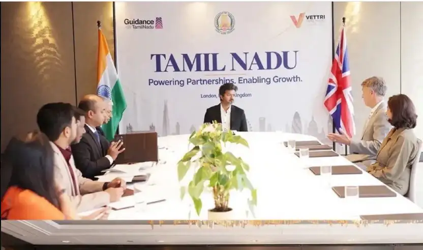 முதலமைச்சர் விஜய் லண்டனில் முதலீட்டு ஒப்பந்தத்தில் கையெழுத்திடுகிறார்