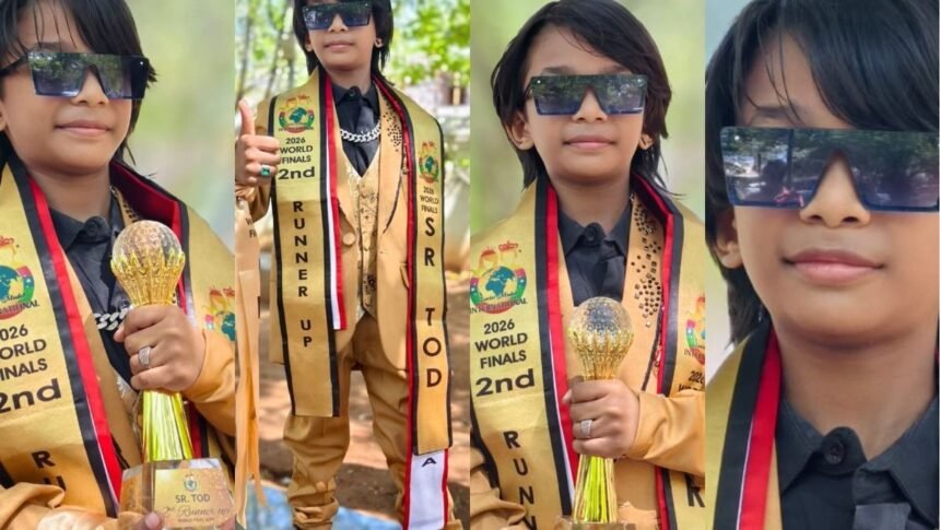 சர்வதேச ஜூனியர் மாடல் போட்டியில் இரண்டாம் இடம் பெற்ற கோவை சிறுவன் ரக்ஷன்
