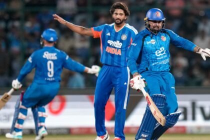 இந்தியா மற்றும் ஆப்கானிஸ்தான் கிரிக்கெட் வீரர்கள்