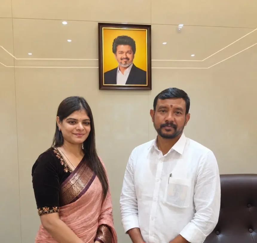 தவெக சட்டமன்ற உறுப்பினர் கனிமொழி சந்தோஷ் MLA