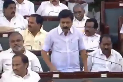 சட்டப்பேரவையில் பேசும் அதிமுக முன்னாள் அமைச்சர் சி.வி.சண்முகம்