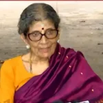 மதுரை மீனாட்சி அம்மன் கோயில் அறங்காவலர் குழுத்தலைவர் ருக்மணி பழனிவேல்ராஜன் செய்தியாளர்களை சந்திக்கும் காட்சி