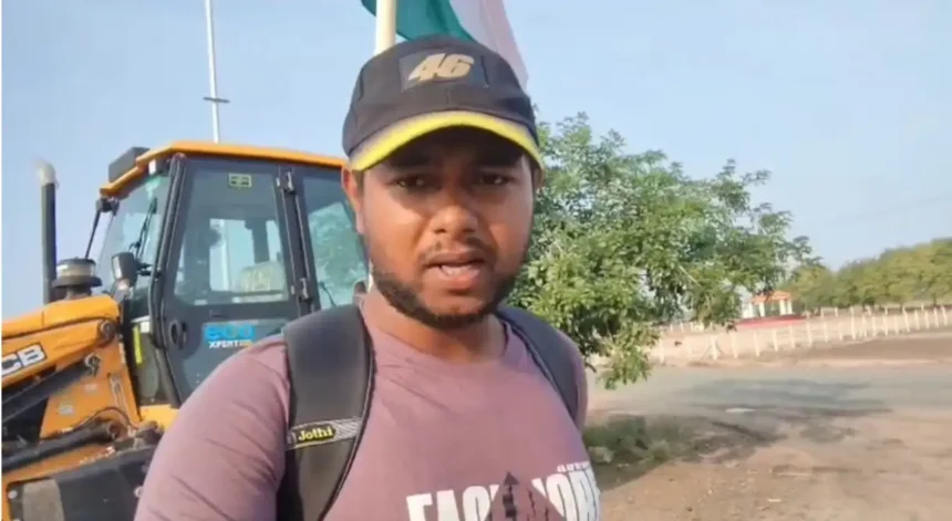 போதைப்பொருள் ஒழிப்பு விழிப்புணர்வு நடைபயணம் மேற்கொள்ளும் மதுரை இளைஞர் கோகுல்