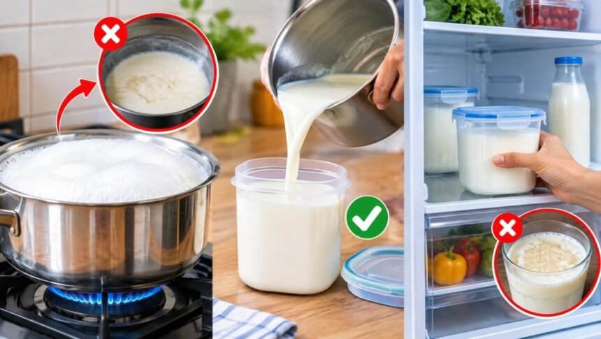 பால் கெட்டுப்போக காரணம் குறித்த விளக்கப்படம்