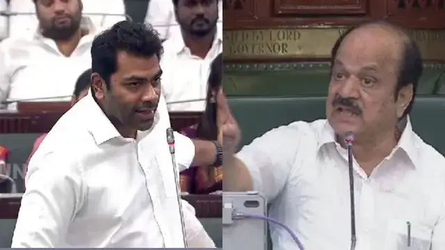 தமிழக சட்டப்பேரவையில் அமைச்சர் ஆதவ் அர்ஜுனா பேசுவது