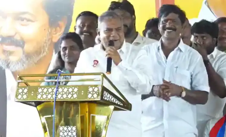 அமைச்சர் ஆனந்த் பொதுக்கூட்டத்தில் உரையாற்றுகிறார்