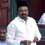 அமைச்சர் ஷாஜகான் ஆவேசமாக பேசும் காட்சி