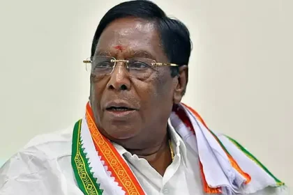 புதுச்சேரியின் முன்னாள் முதல்-மந்திரி நாராயணசாமி