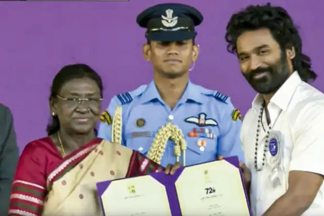தேசிய விருதுகளை பெறும் நடிகர் தனுஷ்