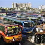 தனியார் பேருந்து உரிமையாளர் கூட்டமைப்பின் தலைவர் தங்கராஜ் செய்தியாளர்களைச் சந்திக்கும் காட்சி