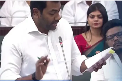 தமிழக அமைச்சர் ஆதவ் அர்ஜூனா சட்டப்பேரவையில் உரையாற்றுகிறார்