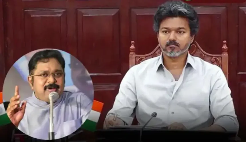 அமமுக பொதுச்செயலாளர் டிடிவி தினகரன் செய்தியாளர்களிடம் பேசுகிறார்