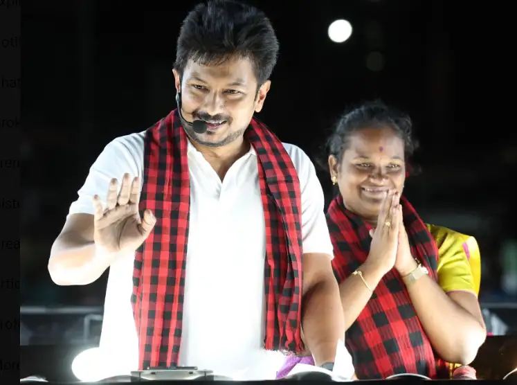 எதிர்க்கட்சித் தலைவர் உதயநிதி ஸ்டாலின் தாராபுரத்தில் பரப்புரை செய்கிறார்