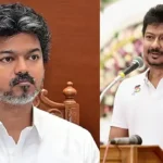 அமைச்சர் உதயநிதி ஸ்டாலின் செய்தியாளர் சந்திப்பில் பேசுகிறார்