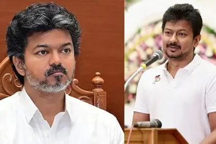 அமைச்சர் உதயநிதி ஸ்டாலின் செய்தியாளர் சந்திப்பில் பேசுகிறார்