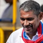 அமைச்சர் வன்னி அரசு செய்தியாளர்களை சந்திக்கும் காட்சி