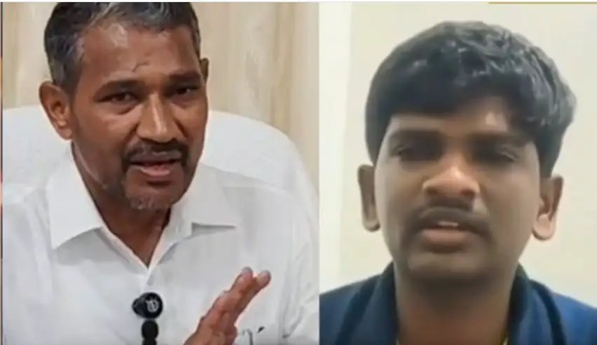 அமைச்சர் வன்னி அரசு செய்தியாளர்களிடம் பேசுகிறார்