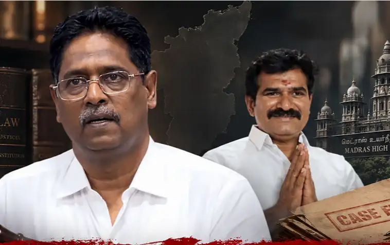 திமுக சட்டத்துறை செயலாளர் என்.ஆர். இளங்கோ செய்தியாளர்களை சந்தித்தார்