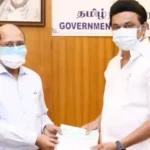 திமுக தலைவர் மு.க.ஸ்டாலின் செய்தியாளர் சந்திப்பில் பேசுகிறார்
