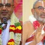 வேளுக்குடி கிருஷ்ணன் சுவாமி விளக்கம் அளிக்கும் காட்சி