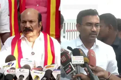வி.எஸ்.பாபுவின் உடல்நலம் குறித்து விசாரிக்கும் அமைச்சர் அருண்ராஜ்