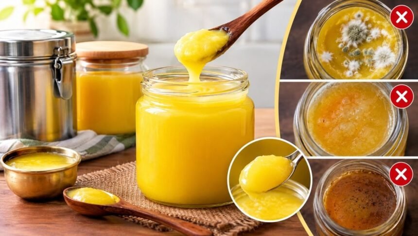 நெய் சேமித்து வைக்கப்பட்டிருக்கும் பாத்திரம்