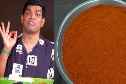 பள்ளி செல்லும் குழந்தைகள் காலை உணவு சாப்பிடும் காட்சி
