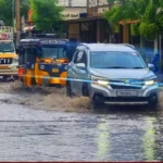 தமிழகத்தில் கனமழை எச்சரிக்கை விடுக்கப்பட்ட மாவட்டங்களின் வரைபடம்