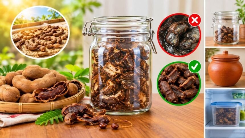 புளியை சேமித்து வைக்கும் காற்றுப் புகாத டப்பாக்கள்
