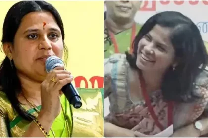 அமைச்சர் கீதா ஜீவன் செய்தியாளர் சந்திப்பில் பேசுகிறார்