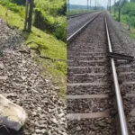 கேரளாவில் ரயில் தண்டவாளத்தில் கண்டெடுக்கப்பட்ட கற்கள் மற்றும் இரும்புத் துண்டுகள்