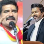 அமைச்சர் சிடிஆர் நிர்மல் குமார் நலத்திட்ட உதவிகள் வழங்கும் விழாவில் உரை நிகழ்த்துகிறார்