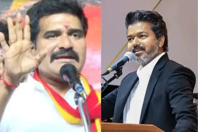 அமைச்சர் சிடிஆர் நிர்மல் குமார் நலத்திட்ட உதவிகள் வழங்கும் விழாவில் உரை நிகழ்த்துகிறார்