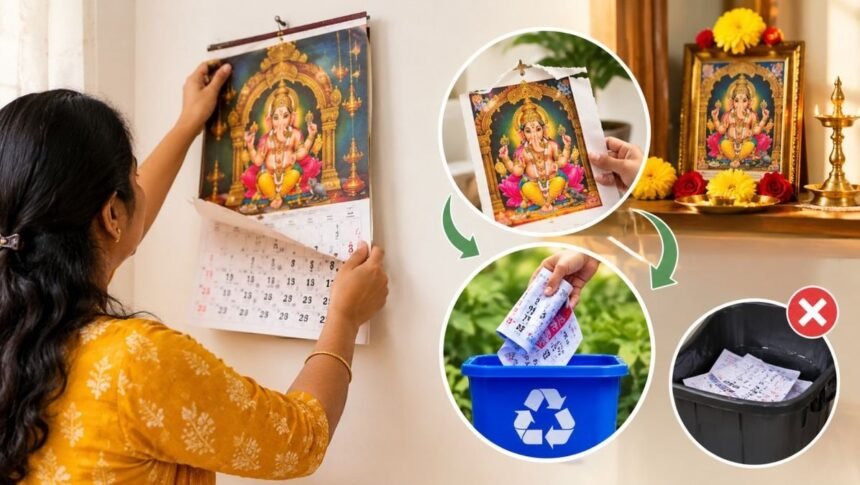 வீட்டில் பழைய காலண்டரை அகற்றும் முறை பற்றிய குறிப்புகள்
