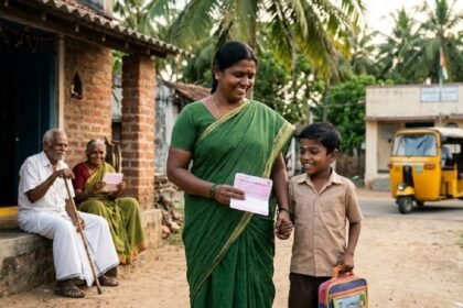 மத்திய அமைச்சரவைக் கூட்டம் நடைபெறும் காட்சி
