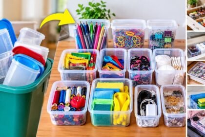 காலி பிளாஸ்டிக் டப்பாக்களை சேமிப்புக்கு பயன்படுத்தும் முறை