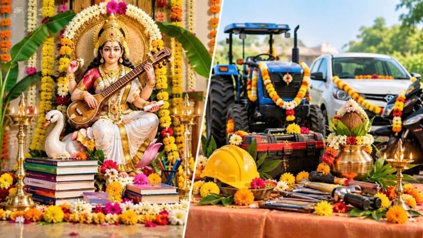 சரஸ்வதி பூஜை மற்றும் ஆயுத பூஜை 2026 வாழ்த்துப் புகைப்படங்கள்